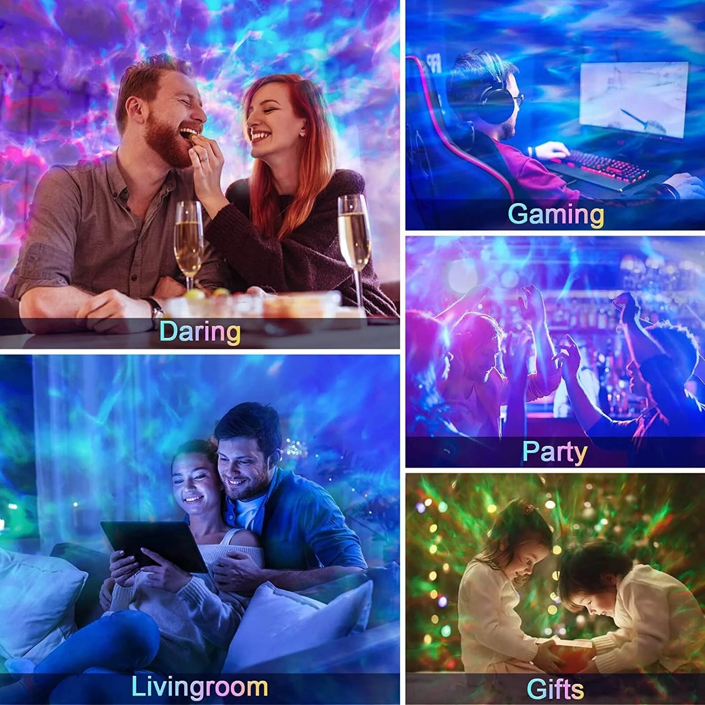 SpeakNBall™ 4 in 1 LED Galaxy Bluetooth Speaker& Projector with 20 Lighting Effects, Timer And Control