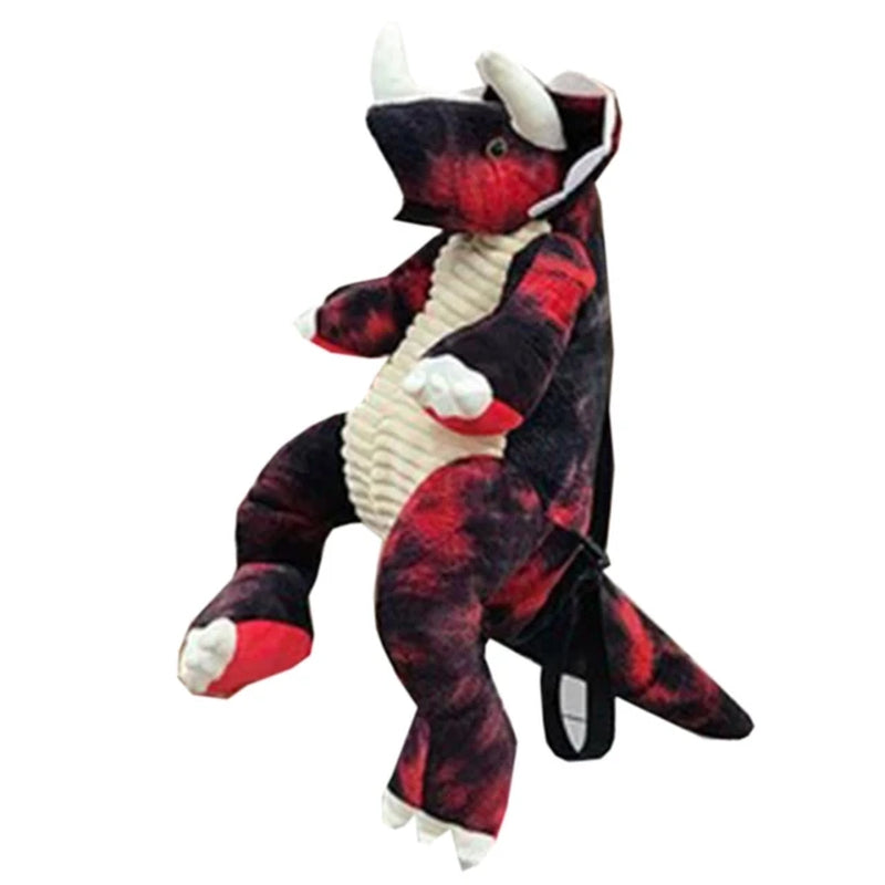 New Fashion Parent-Child Creative 3D Dinosaur Backpack Cute Animal Cartoon Plush Backpack Dinosaurs Bag for Children Kids Gifts