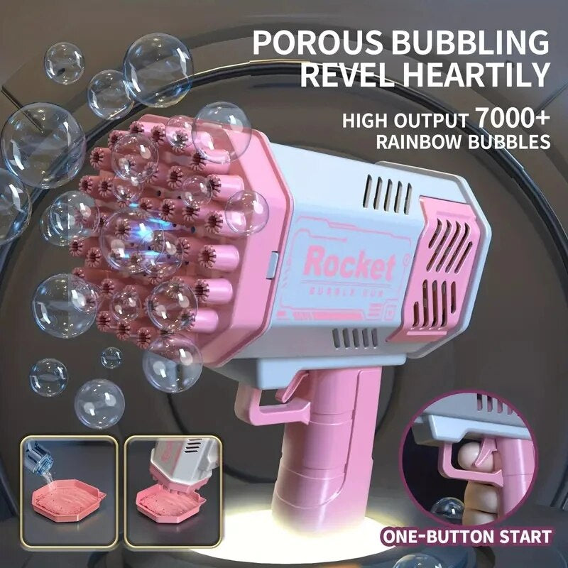 Bubblier™ 40 Hole Automatic Bubble Blowing Machine Without Battery