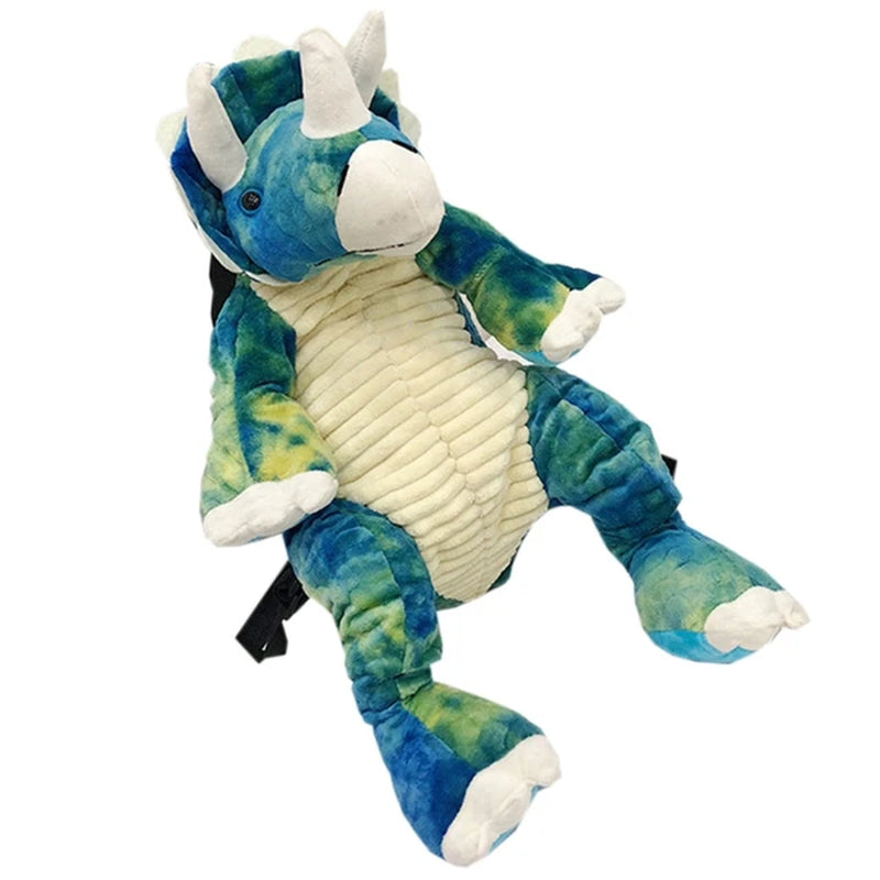 New Fashion Parent-Child Creative 3D Dinosaur Backpack Cute Animal Cartoon Plush Backpack Dinosaurs Bag for Children Kids Gifts