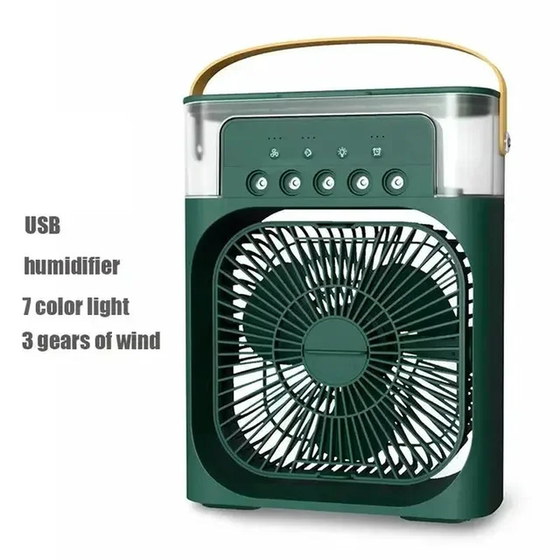 FaninMist™ Portable 3-in-1 Air Cooler: Fan, Air Conditioner, Humidifier with LED Night Lights and Adjustable Airflow